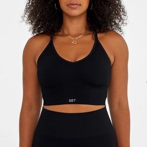 Set Active sculptflex ribbed v onyx black